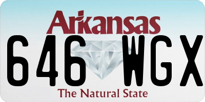 AR license plate 646WGX