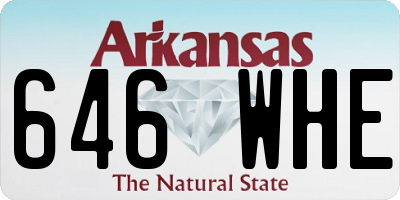 AR license plate 646WHE