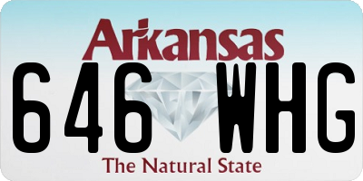 AR license plate 646WHG