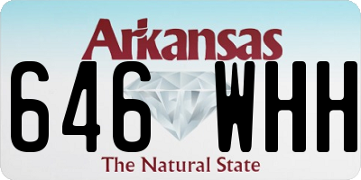 AR license plate 646WHH