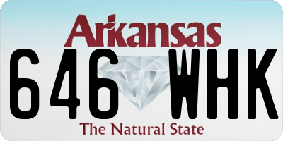 AR license plate 646WHK