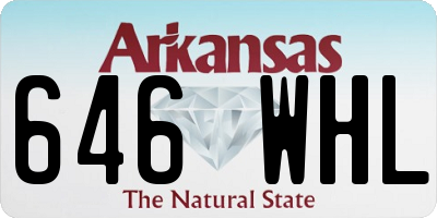 AR license plate 646WHL