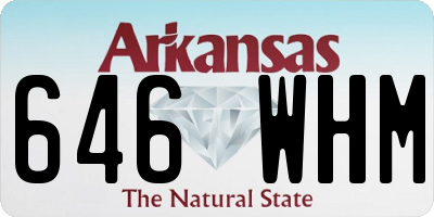 AR license plate 646WHM