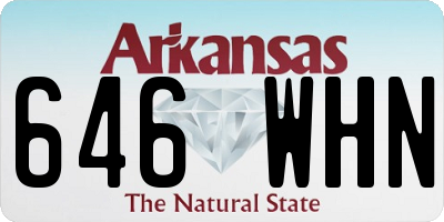AR license plate 646WHN
