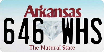 AR license plate 646WHS