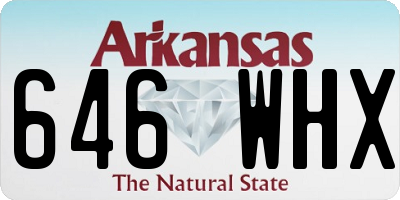 AR license plate 646WHX