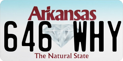 AR license plate 646WHY