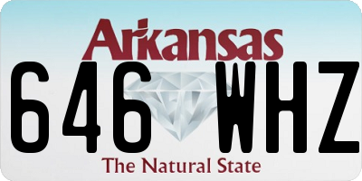 AR license plate 646WHZ