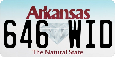 AR license plate 646WID