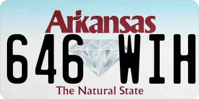 AR license plate 646WIH