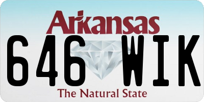 AR license plate 646WIK