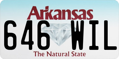 AR license plate 646WIL