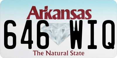 AR license plate 646WIQ