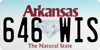 AR license plate 646WIS