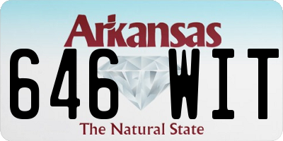 AR license plate 646WIT