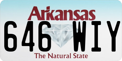 AR license plate 646WIY