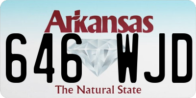 AR license plate 646WJD
