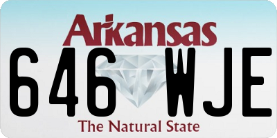AR license plate 646WJE