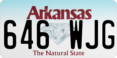 AR license plate 646WJG