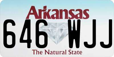 AR license plate 646WJJ
