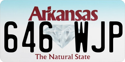 AR license plate 646WJP
