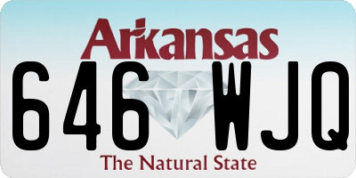 AR license plate 646WJQ