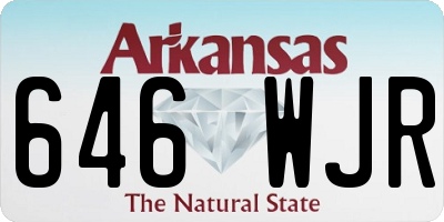 AR license plate 646WJR