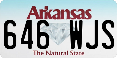 AR license plate 646WJS