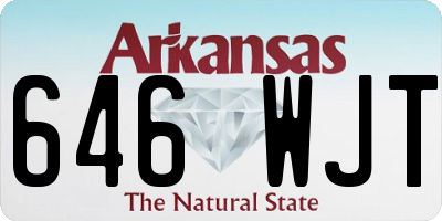 AR license plate 646WJT
