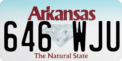 AR license plate 646WJU