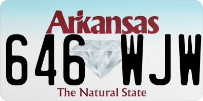 AR license plate 646WJW