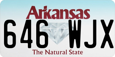 AR license plate 646WJX
