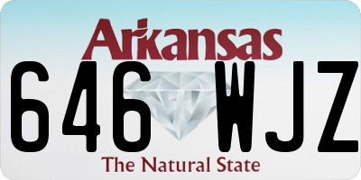 AR license plate 646WJZ