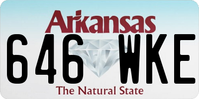 AR license plate 646WKE