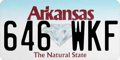 AR license plate 646WKF