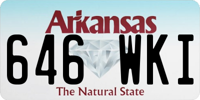 AR license plate 646WKI