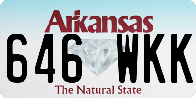 AR license plate 646WKK