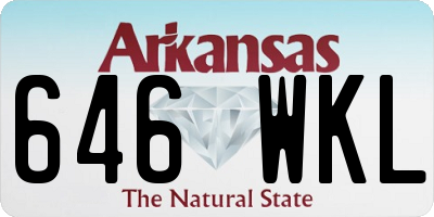 AR license plate 646WKL