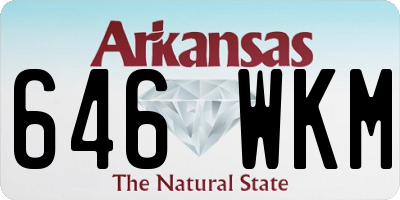 AR license plate 646WKM