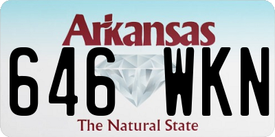 AR license plate 646WKN
