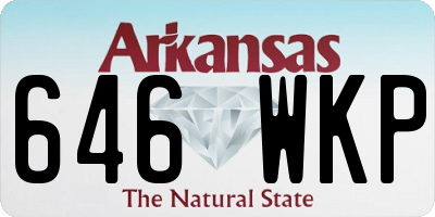 AR license plate 646WKP