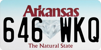 AR license plate 646WKQ