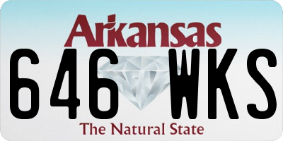 AR license plate 646WKS