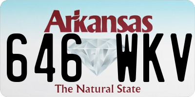 AR license plate 646WKV