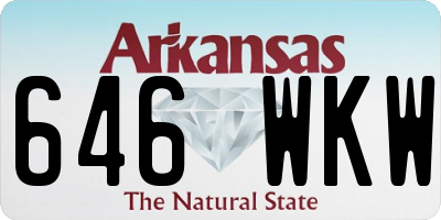 AR license plate 646WKW