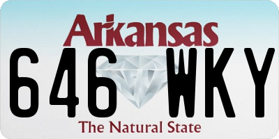 AR license plate 646WKY