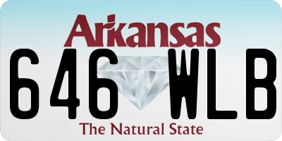 AR license plate 646WLB