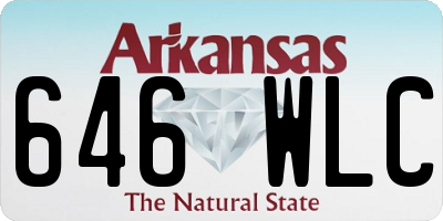 AR license plate 646WLC