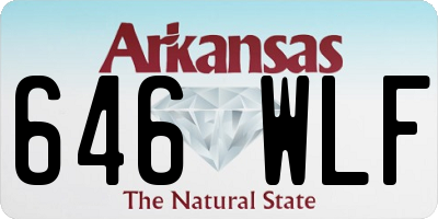 AR license plate 646WLF