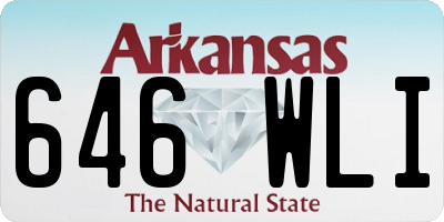 AR license plate 646WLI